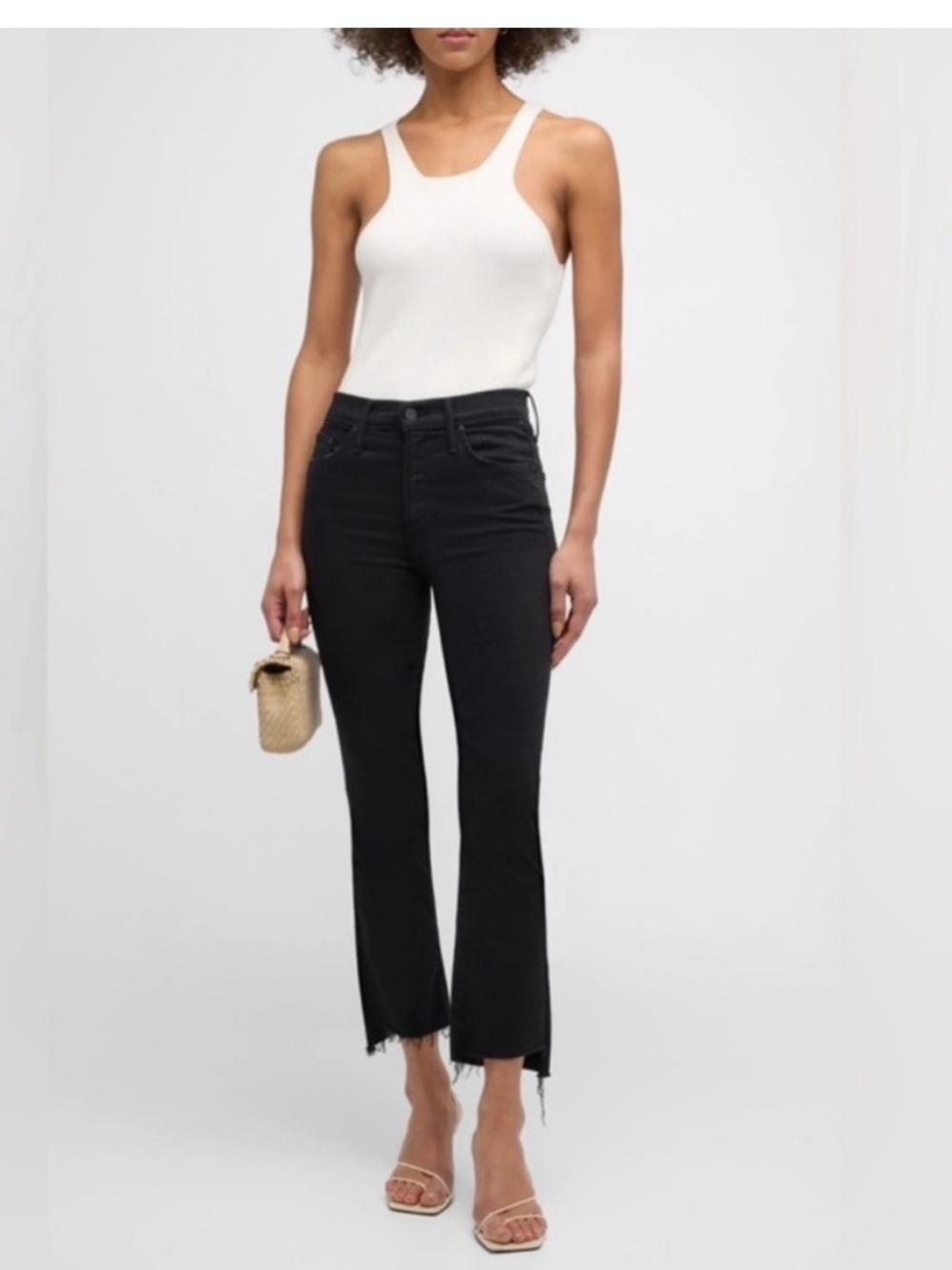 MOTHER Insider Crop Step Fray
